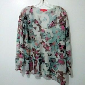 Catherine sparkly floral blouse